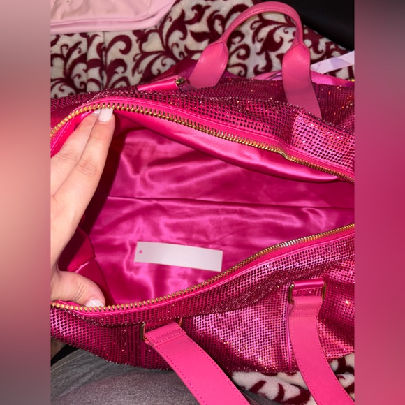 Stoney Clover Lane OOAK pink crystal duffle - Picture 7 of 7